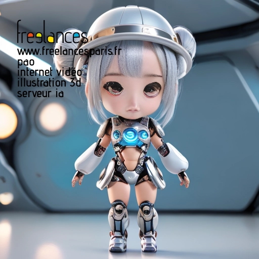 Pao mise en page internet vidéo illustration 3d serveur IA générative AI freelance paris studio de création magazines QUBIFHD0